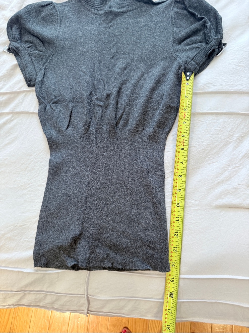 Express Gray Ribbed Turtleneck Sweater - Picture 3 of 9